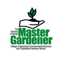Master Gardener logo of a hand holding a sprouting plant
