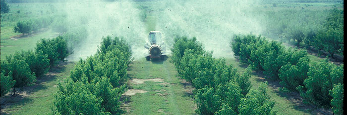 Agricultural pesticide application