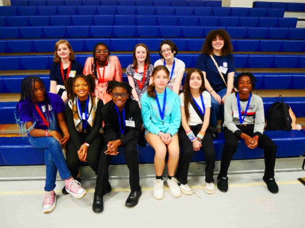 Athens-Clarke County 4-H'ers at Cloverleaf District Project Achievement.