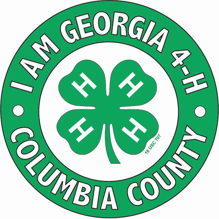 4-H logo in a ring that says I am Georgia 4-H, Colquitt County