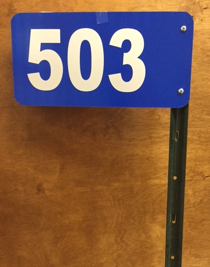 911 sign of house number 503