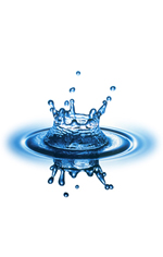 splashing water droplet