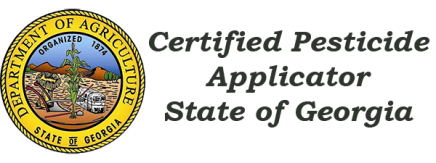 Certified Pesticide Applicator State of Georgia emblem