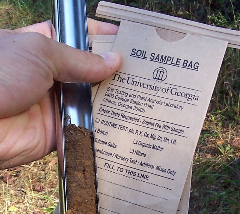 Soil test bag and probe