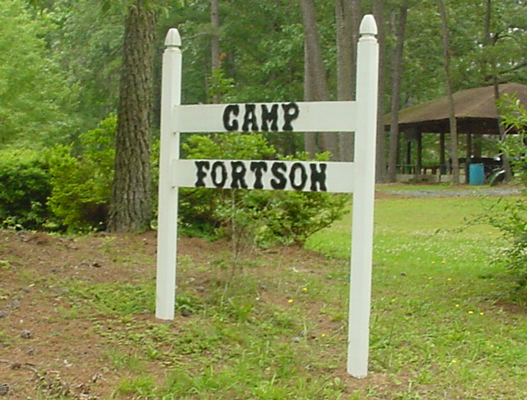 Camp Fortson sign